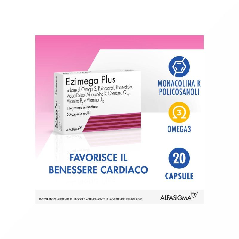 Ezimega Plus - Pacchetto di 20 Capsule di Integratore Alimentare
