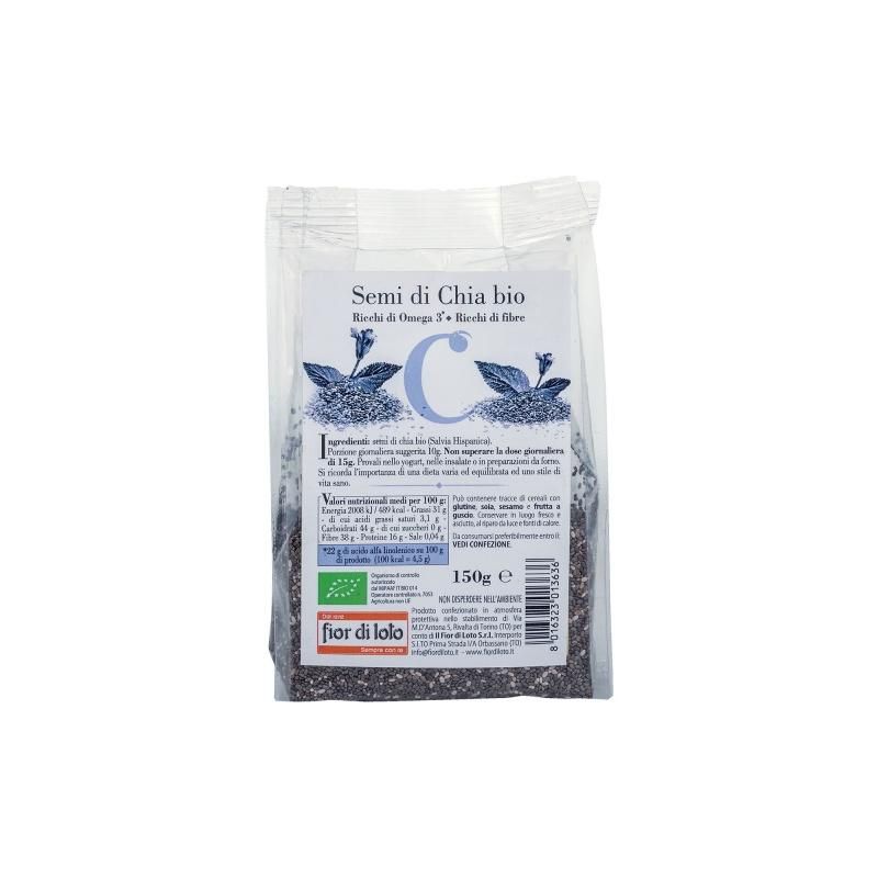 Semi Biologici di Chia Fiori di Loto - 150g