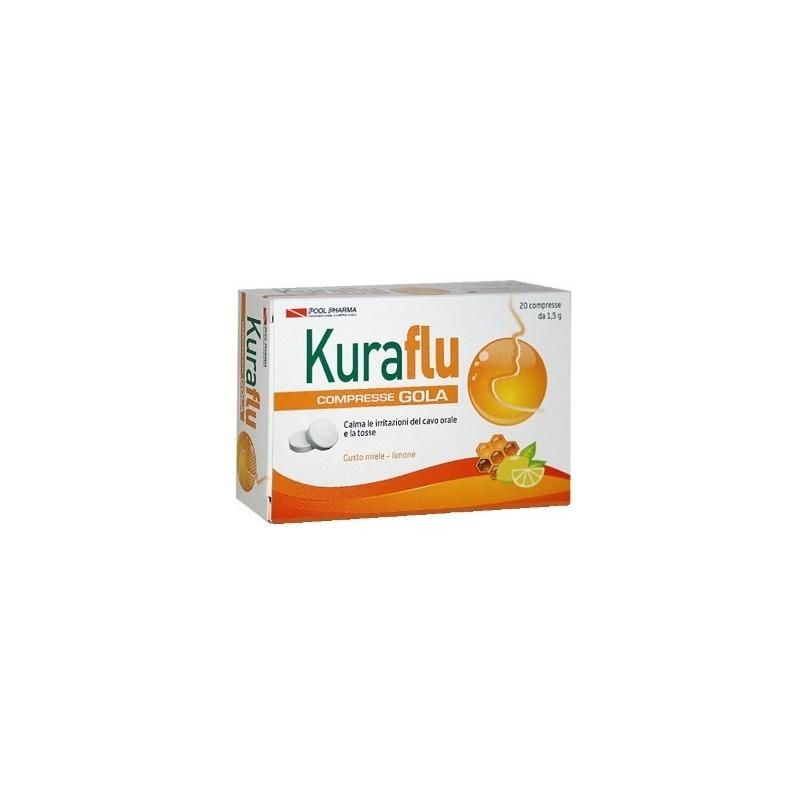 Kuraflu Gola Compresse al Limone e Miele - Pacco da 20