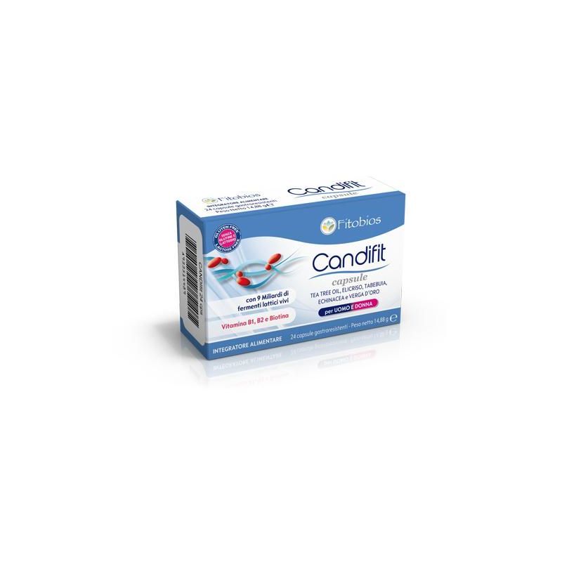 Candifit 24 Capsule Gastroresistenti per Salute Digestiva