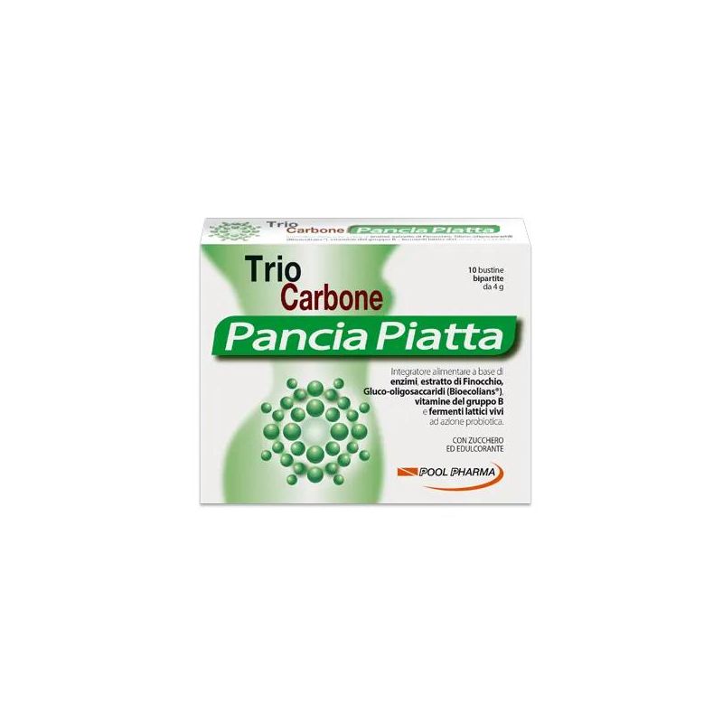 Triocarbone per Pancia Piatta - 10 Bustine Bipartite