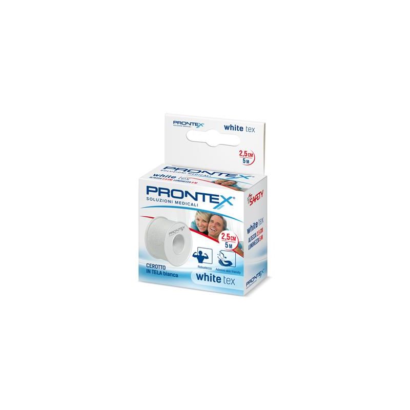 Cerotto in Tela Bianca Prontex White Tex - 5m x 5cm