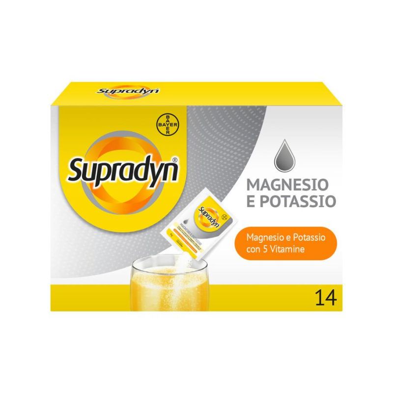 Supradyn Effervescenti: Integratore Sportivo con Magnesio e Vitamine - 14 Bustine