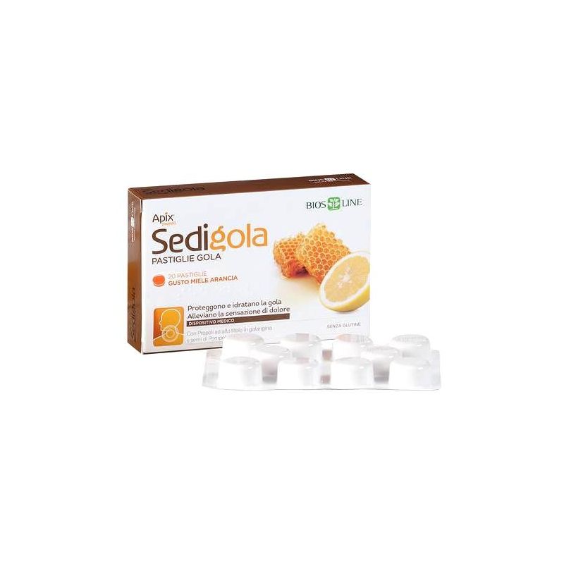 Apix Pastiglie per la Gola con Propoli, Miele ed Eucalipto - 20 pastiglie