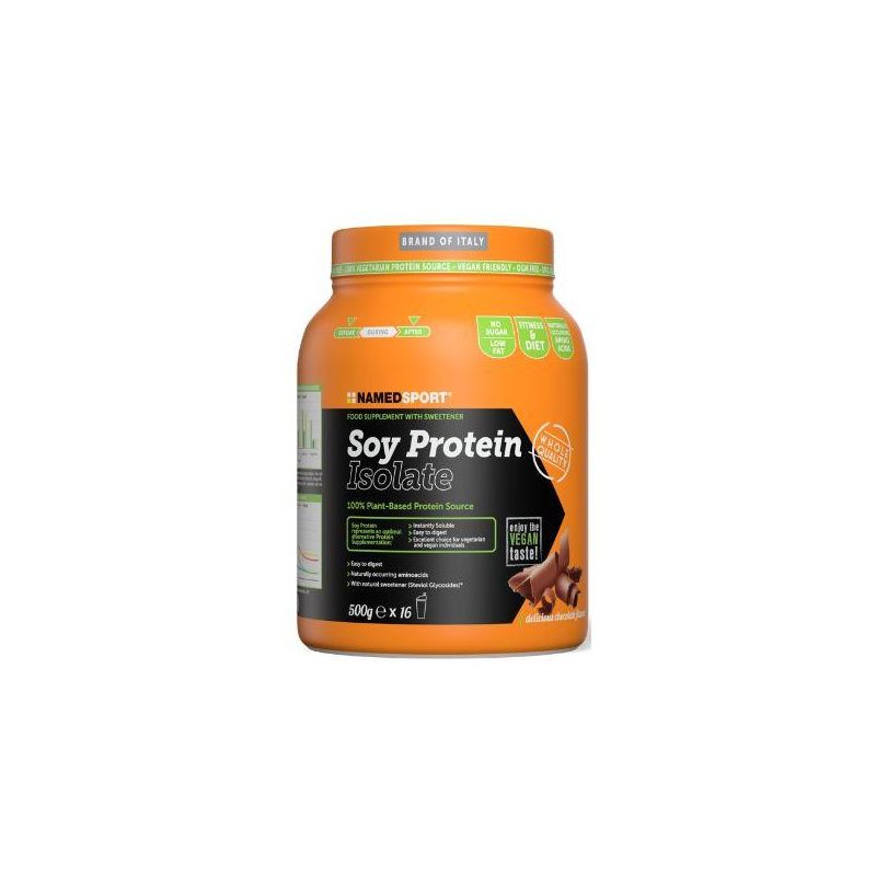 Named Sport Proteina di Soia Isolata al Cioccolato, 500g