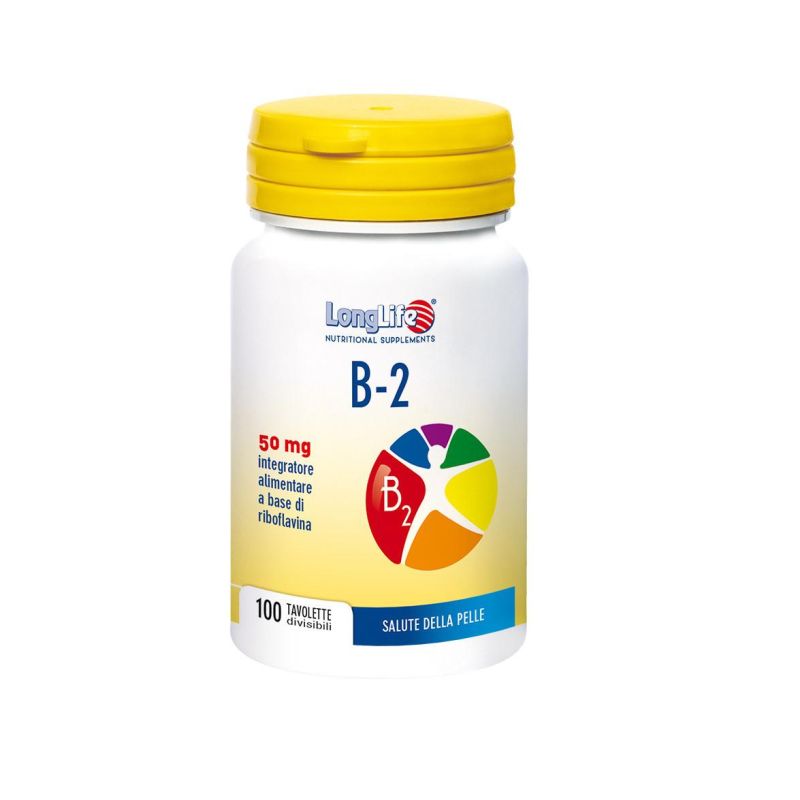 Longlife B-2 Vitamina 50mg - 100 Tavolette