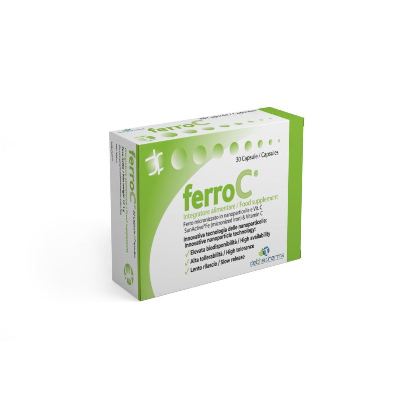 Deltha Pharma FerroC - 30 Capsule Supplemento di Ferro