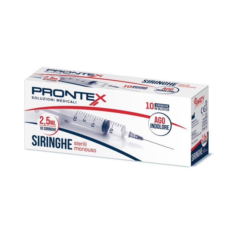 Prontex Siringa da 2,5ml - Confezione da 10 Pezzi