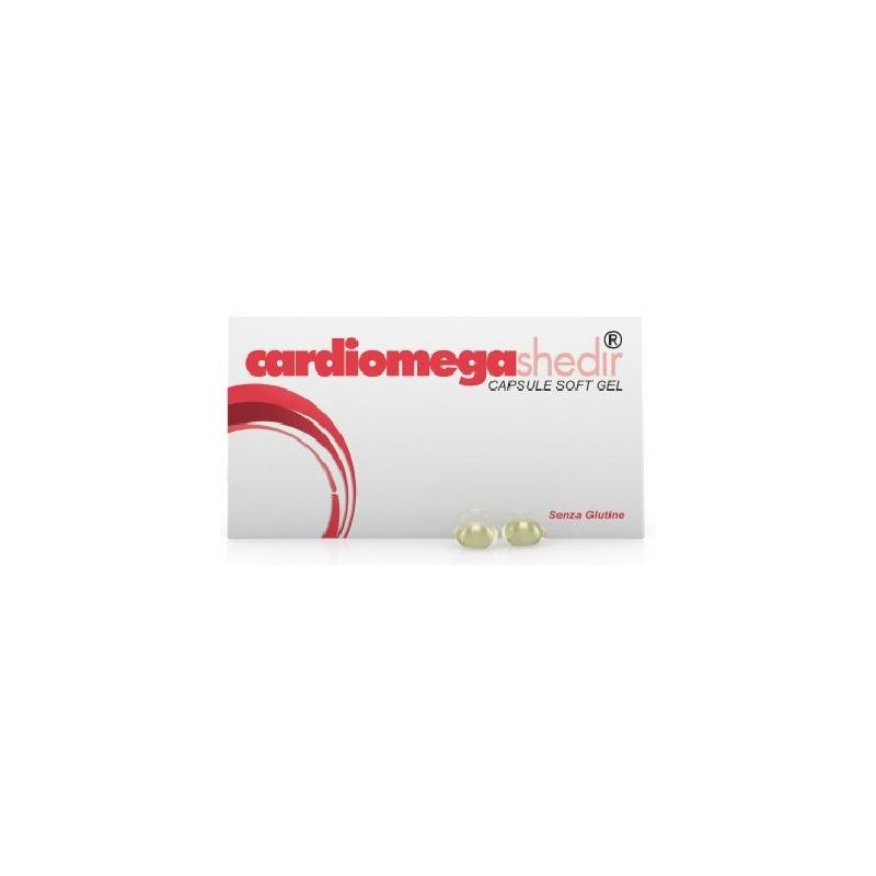 Shedir Cardiomega - Integratore per il Cuore con Omega - 30 Capsule Morbide