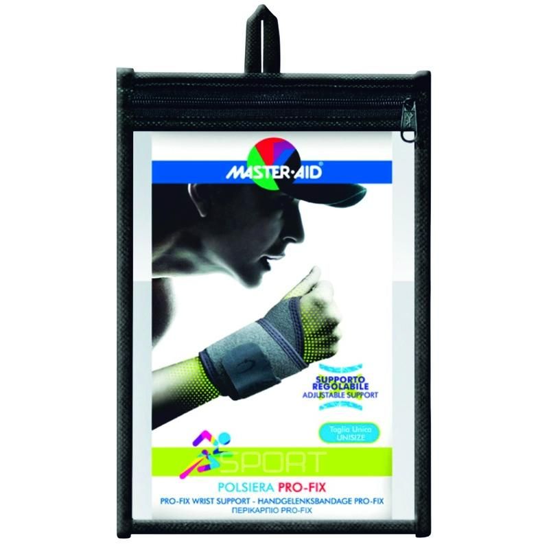 Master Aid Pro Fix - Polsiera Sportiva Elastica, Taglia Unica