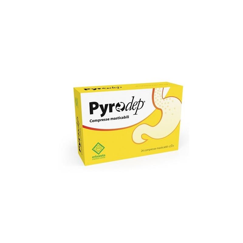 Pyrodep Masticabili - 24 Compresse per la Digestione