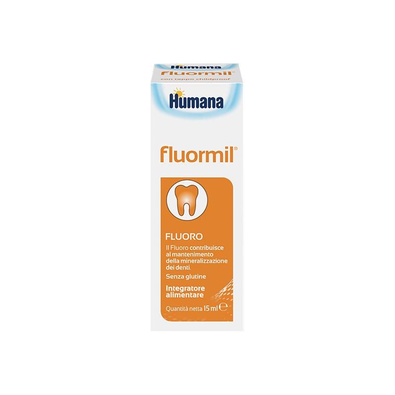 Humana Fluormil - Gocce Fluoride per Bambini, 15ml