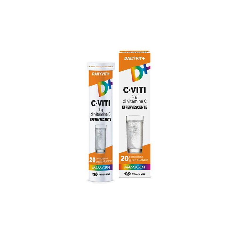 Massigen Dailyvit+ C - Compresse Effervescenti Multivitaminiche 20 Pezzi