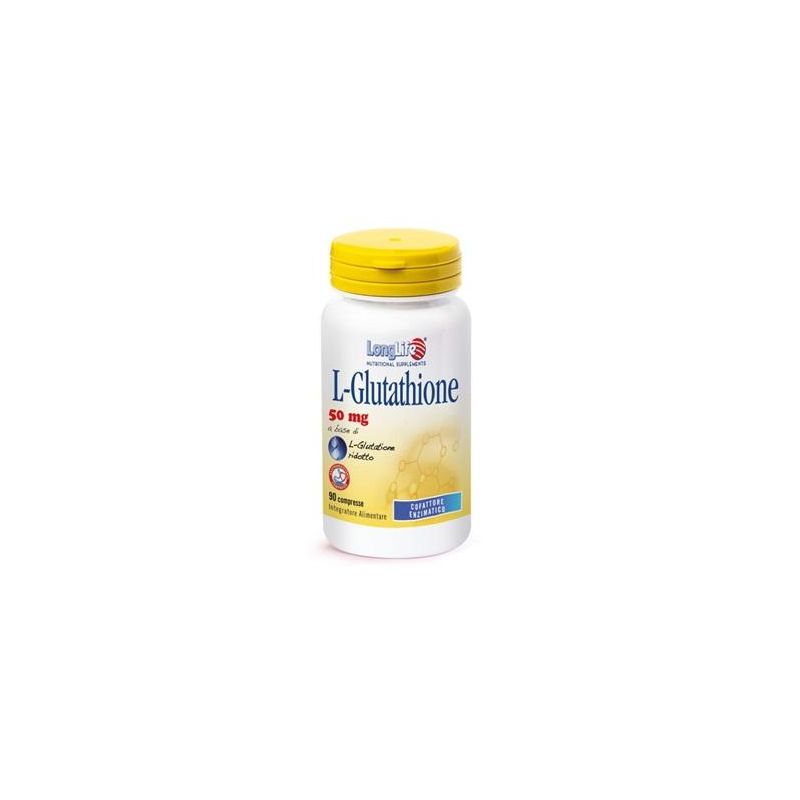 Longlife L-Glutathione 50mg - Confezione da 90 Compresse
