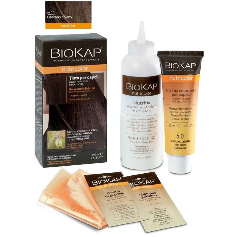 Biokap Nutricolor 5.0 Castano Chiaro - Tinta Capelli Nutriente