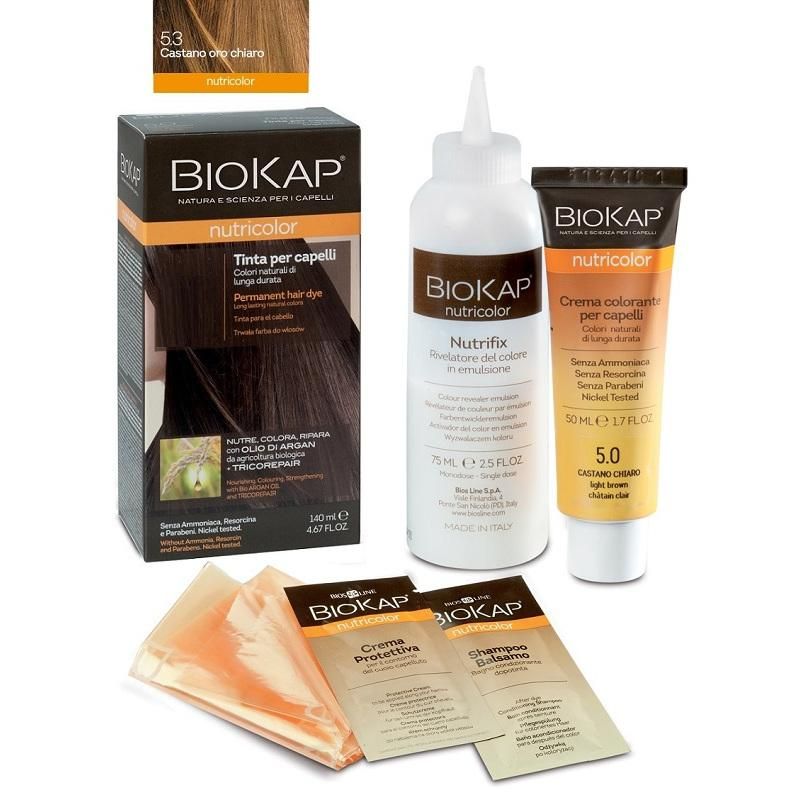 Biokap Nutricolor N° 5.3 Tinta Capelli Castano Oro Chiaro