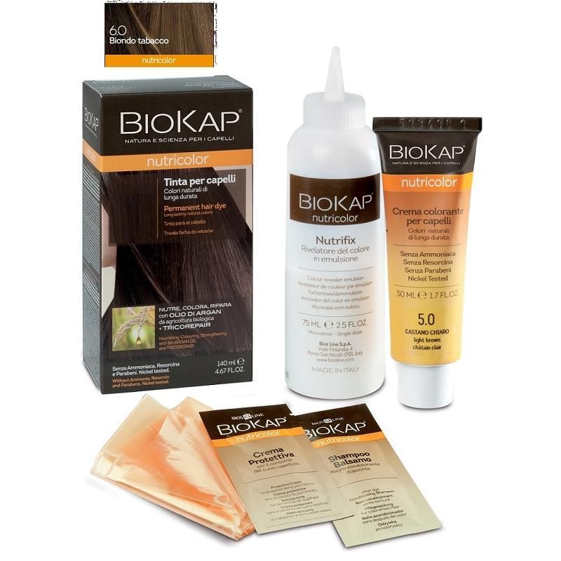 Biokap Nutricolor 6.0, Tinta Capelli Naturale Biondo Tabacco