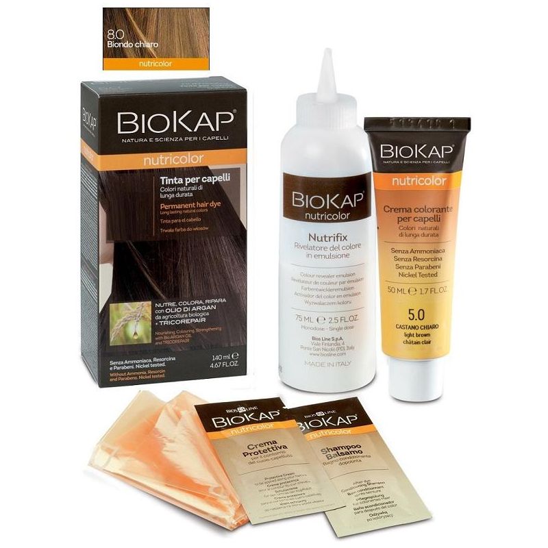 Biokap Nutricolor 8,0 Tinta Capelli Biondo Chiaro Nutriente