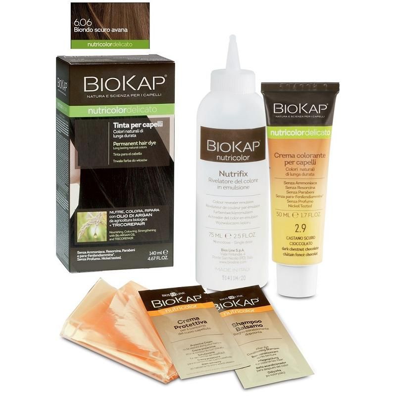 Biokap Nutricolor Tintura Delicata 6.06 per Biondo Scuro Avana