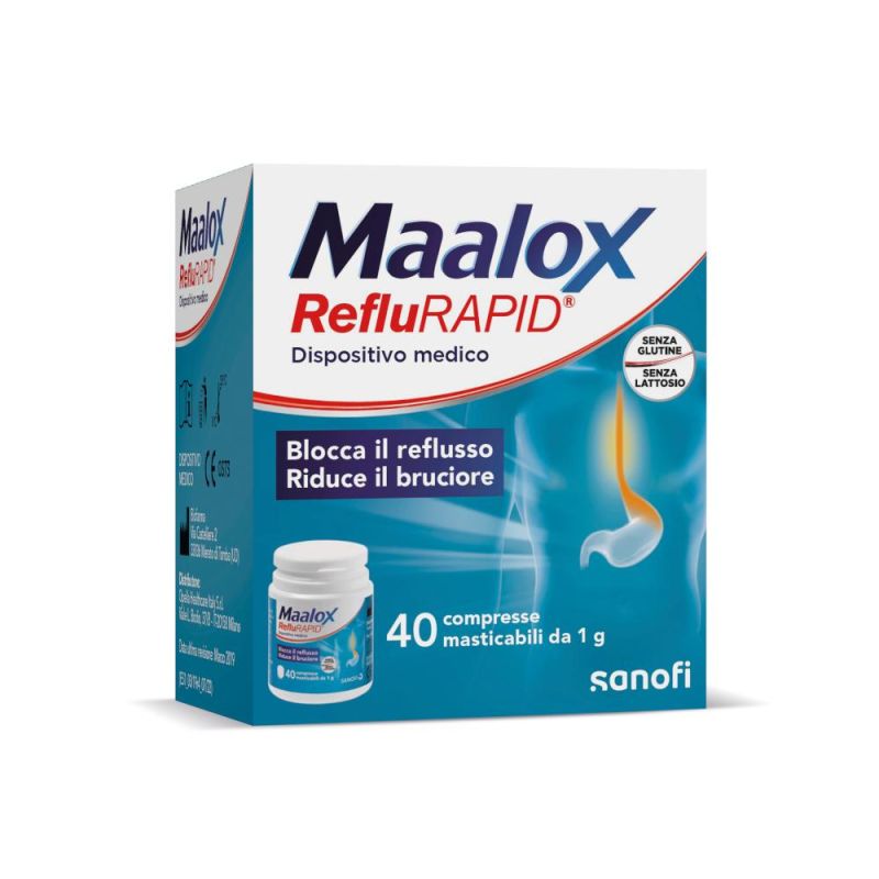 Maalox Reflurapid: 40 Compresse Masticabili