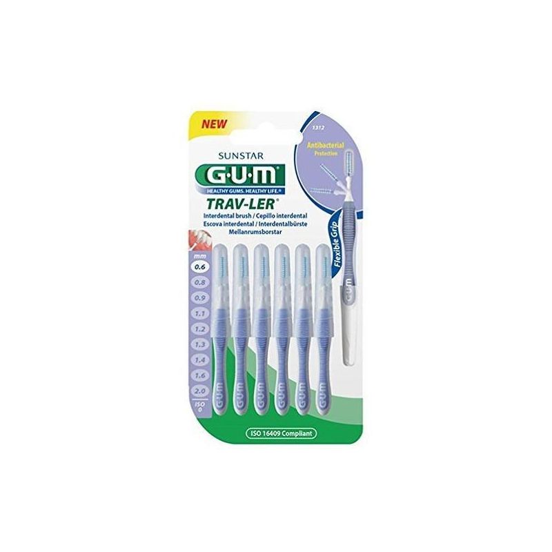 Scovolino Professionale Gum Trav-Ler 0,6 - Confezione da 6 Pezzi