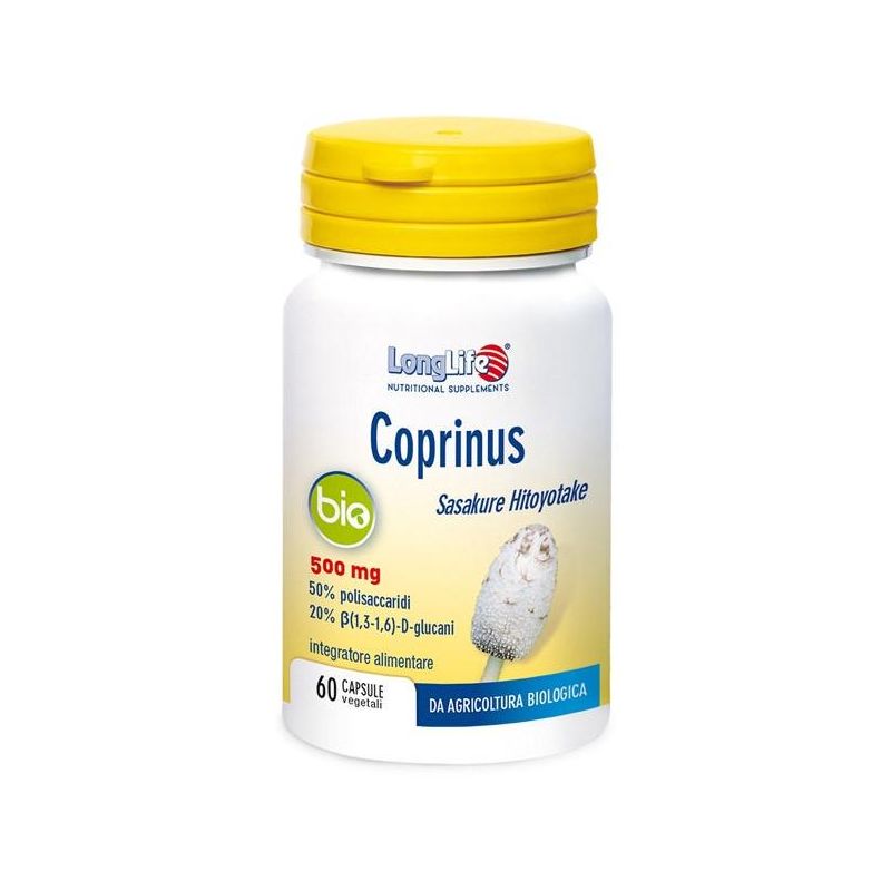 Longlife Bio Coprinus - Capsule Organiche di Durata Prolungata, 60 capsule