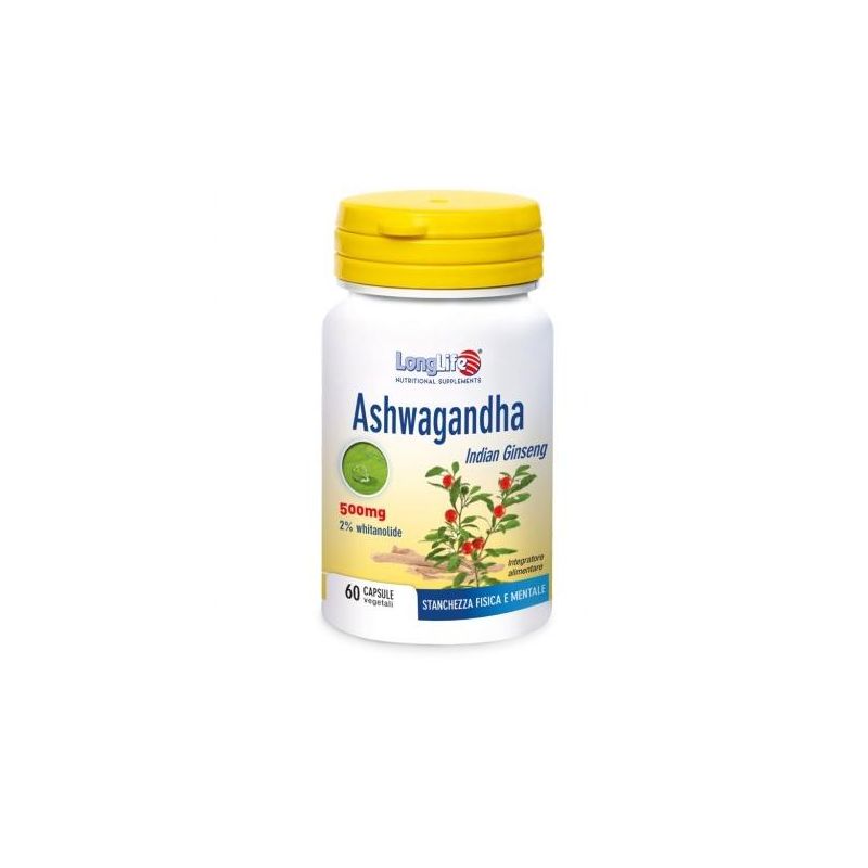 Ashwagandha Longlife - 60 Capsule di Vitalità Prolungata