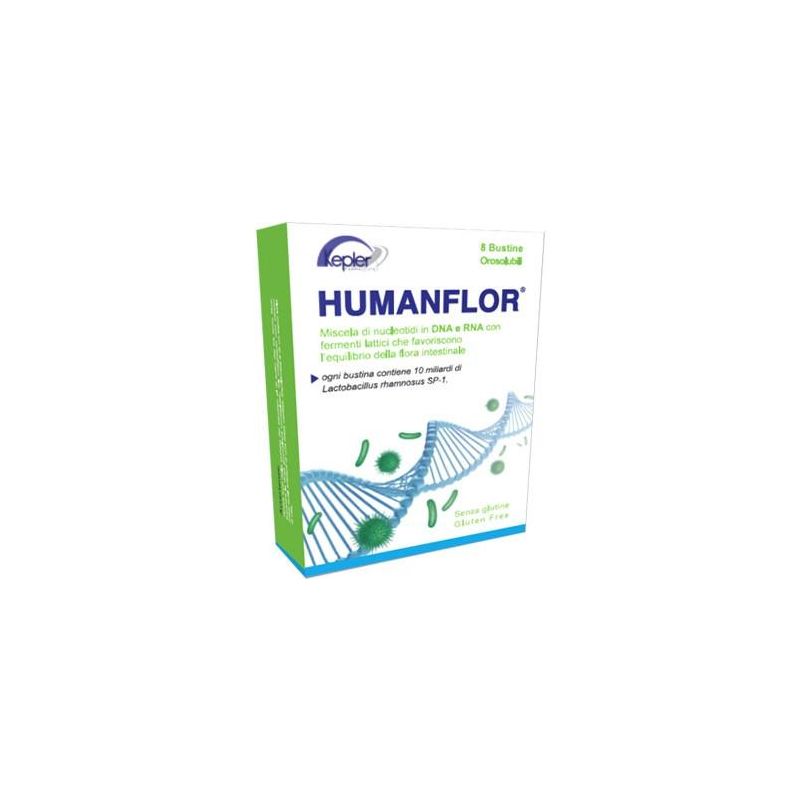 Humanflor Probiotico - Pacchetto da 8 Bustine da 12g