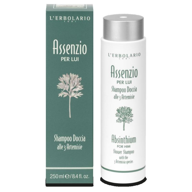 L'Erbolario Assenzio Shampoo e Doccia 2-in-1 Fresco per Lui - 250ml