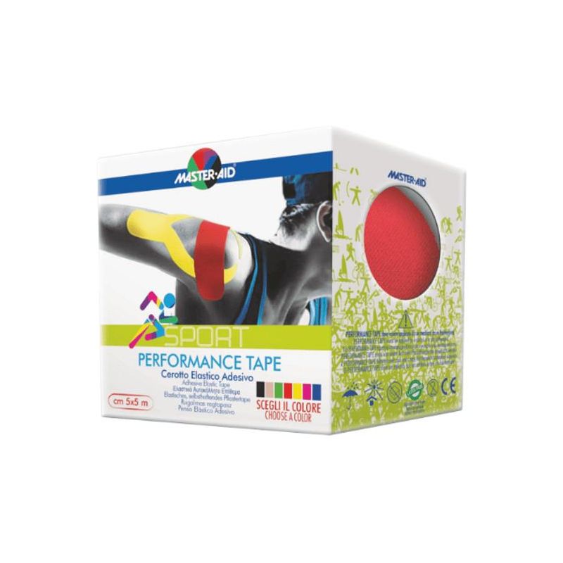 Master-Aid S Nero Nastro Taping Neuromuscolare 5cmx5mt