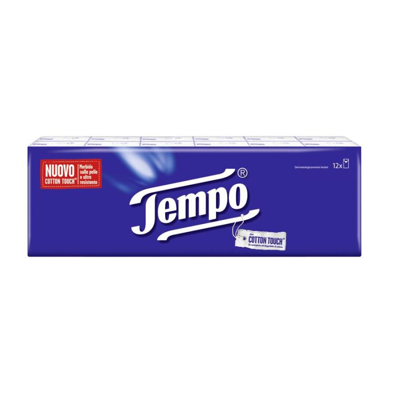 Confezione Risparmio - 12 Pacchetti di Fazzoletti Tempo