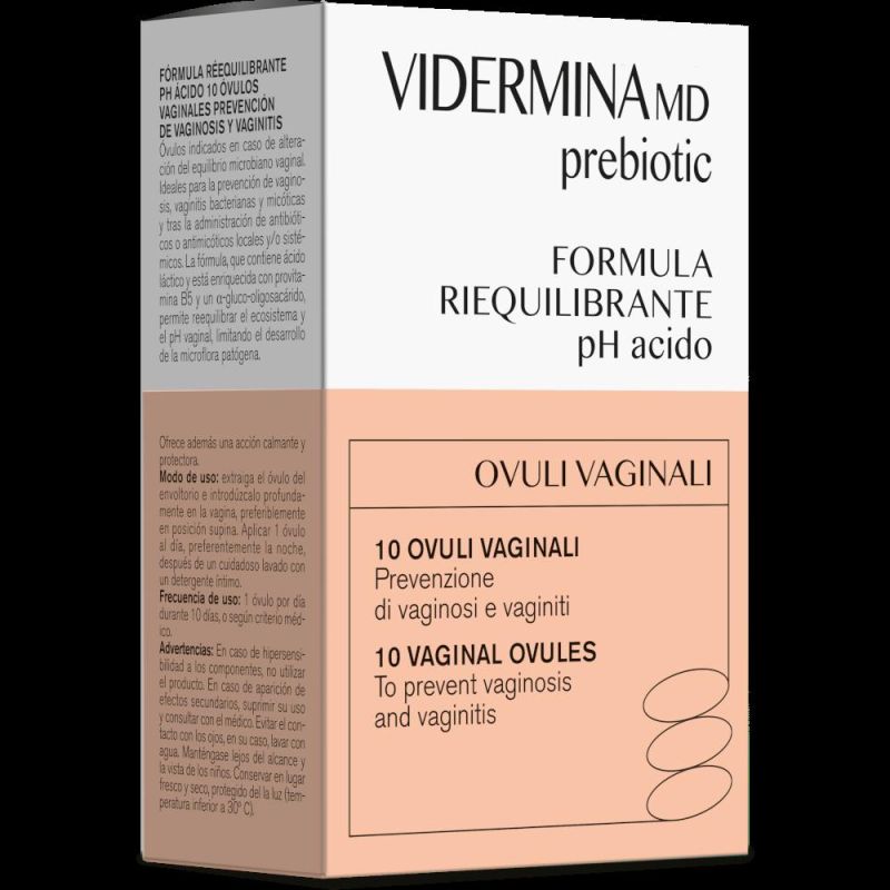 Vidermina Prebiotic Ovuli - Confezione da 10 Pezzi