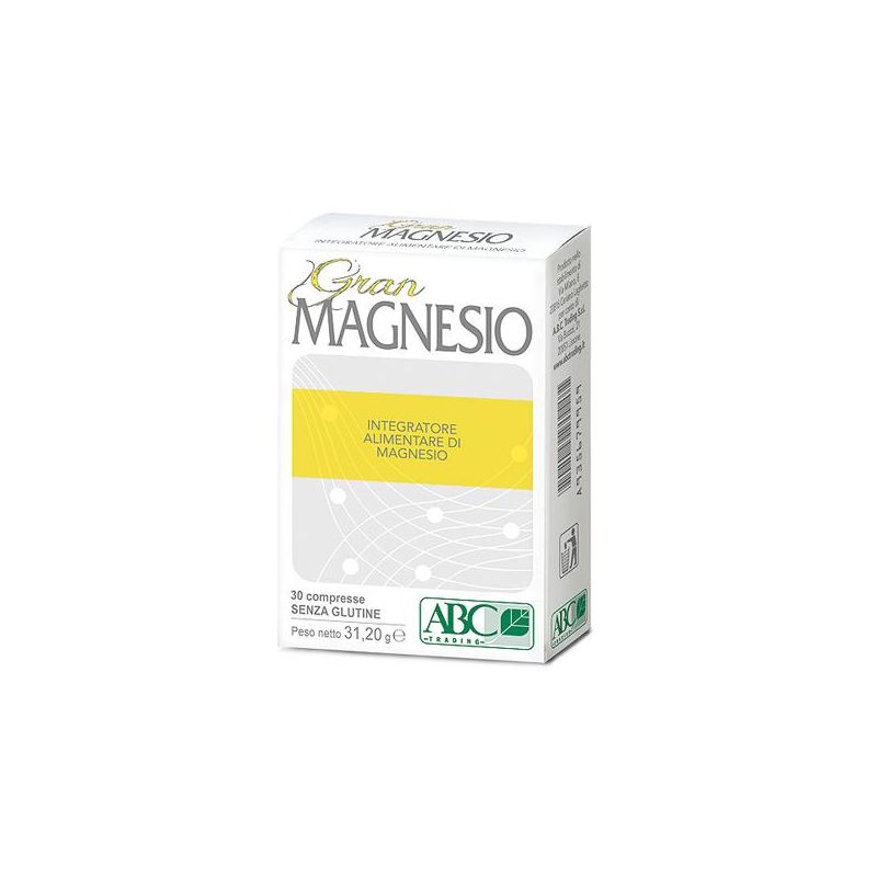Magnesio Puro ad Alto Dosaggio - 30 Compresse