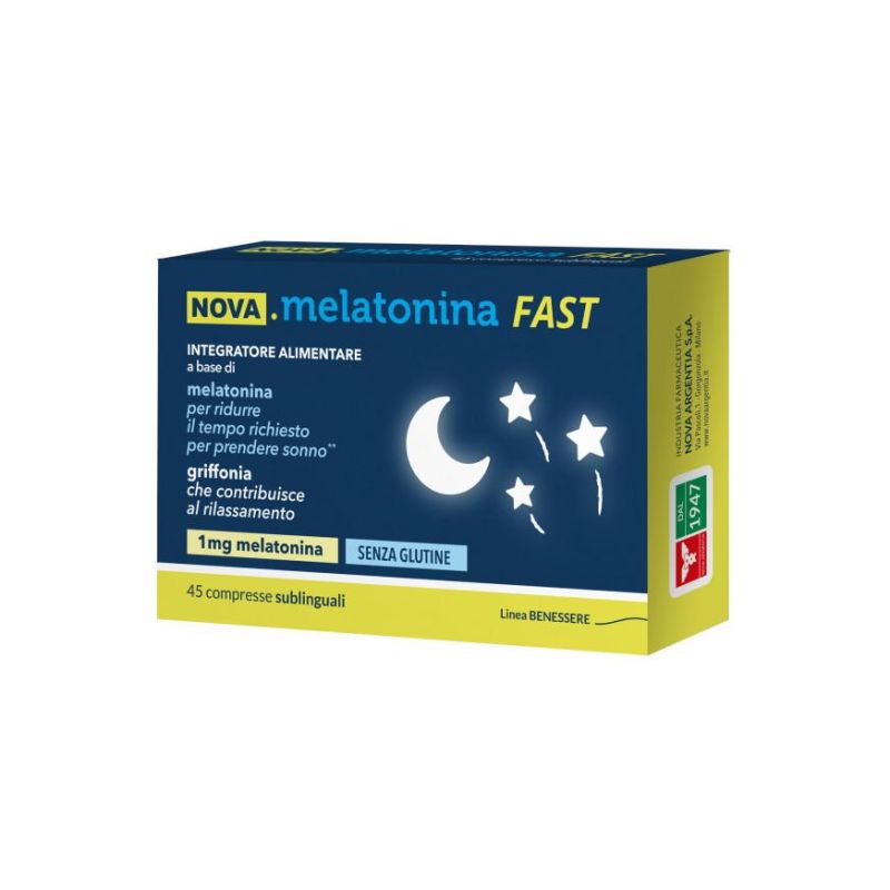 Nova Melatonina Veloce - 45 Compresse per il Sonno Naturale