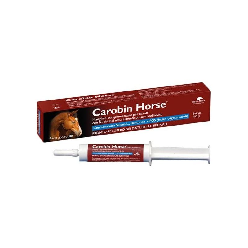 Nbf Lanes Carobin Horse: Mangime Complementare in Pasta per Equini - 100g