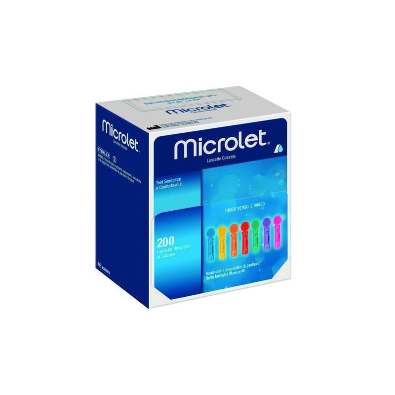 Lancette Pungidito Microlet - Pacco da 200 Pezzi