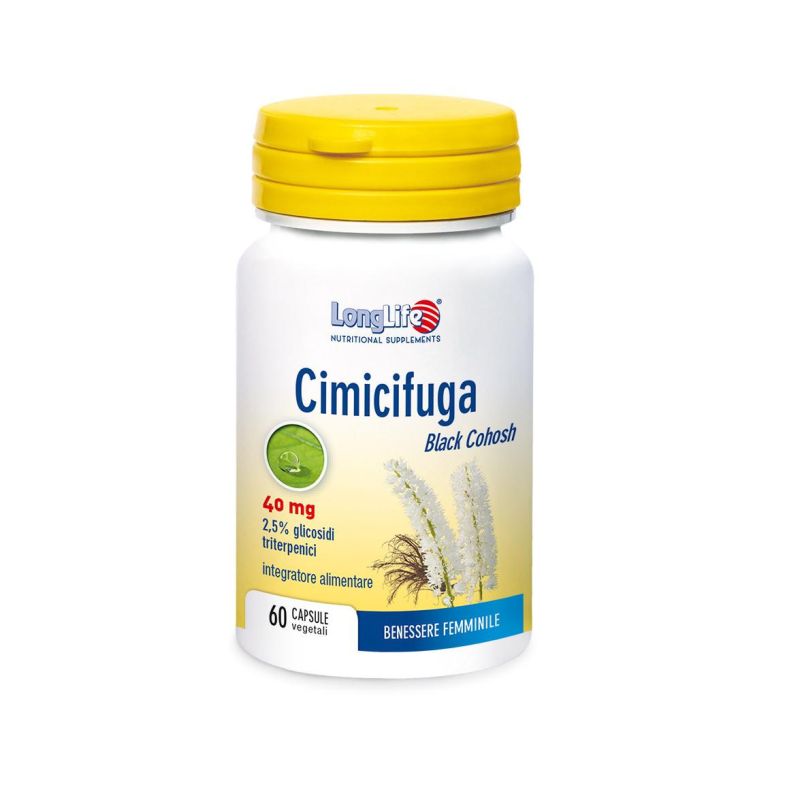 Longlife Cimicifuga - Compresse per il Benessere Femminile, 60 Pezzi