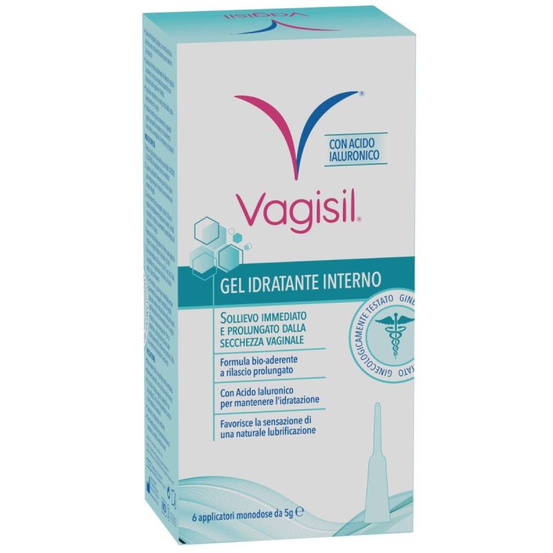 Gel Lubrificante Interno Vagisil con Acido Ialuronico - 6 Applicatori Monodose