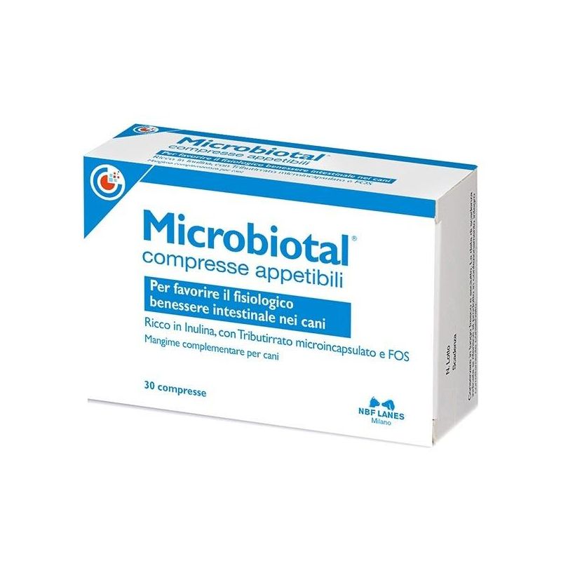 Microbiotal - Probiotico per Cani con 30 Compresse
