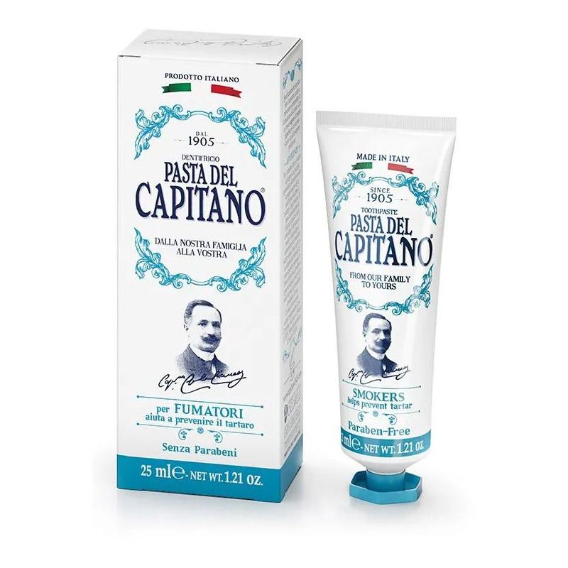 Pasta Del Capitano 1905 - Dentifricio Specifico per Fumatori, 25ml