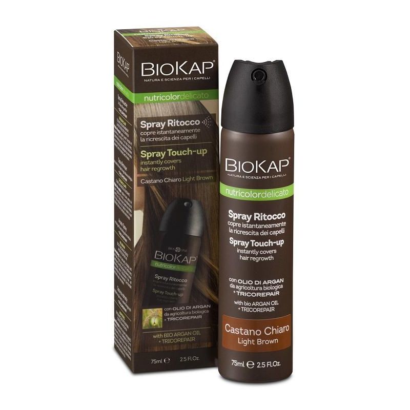 Biokap Nutricolor Delicato Spray Ritocco Colore Castano Chiaro 75ml