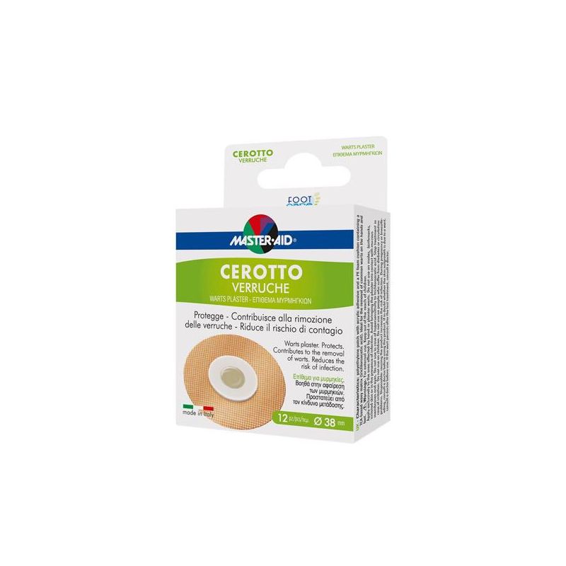 Master Aid Cerotti Anti-Verruche, Confezione da 12 Pezzi