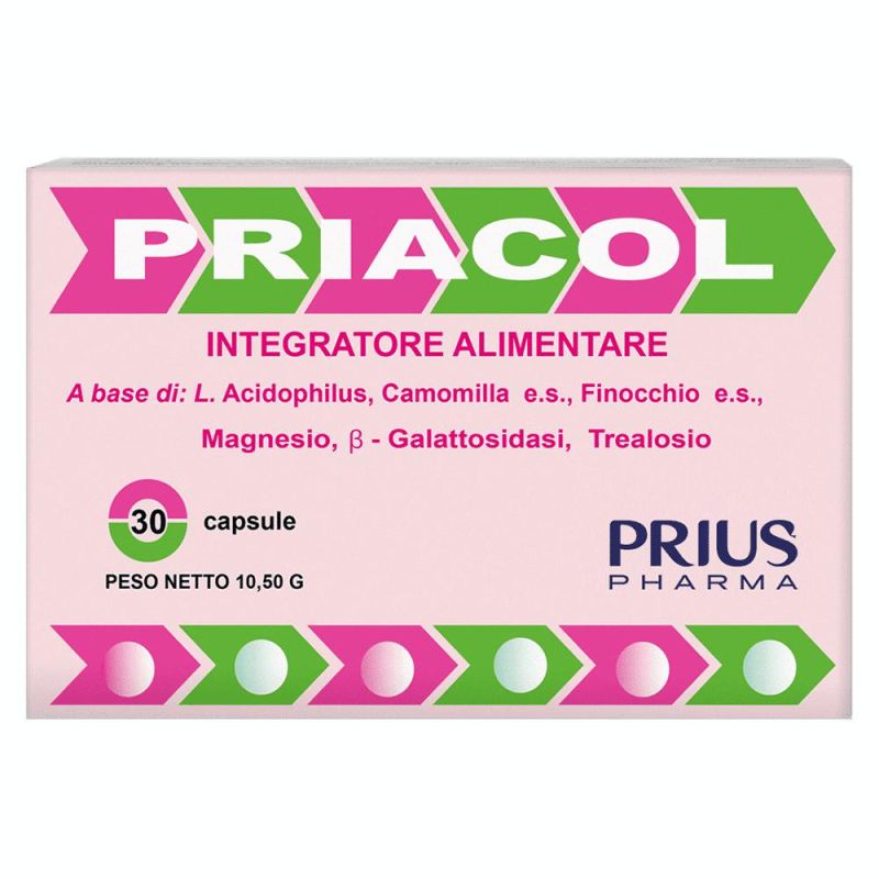 Priacol - Integratore Alimentare in Capsule, 30 Pezzi