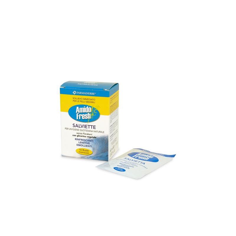 Amido Fresh - Pack di 10 Salviette Rinfrescanti