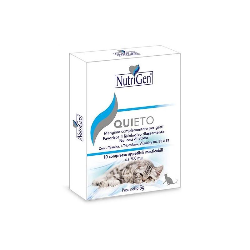 Nutrigen Quieto: Integratore Alimentare per Gatti, 10 Tavolette