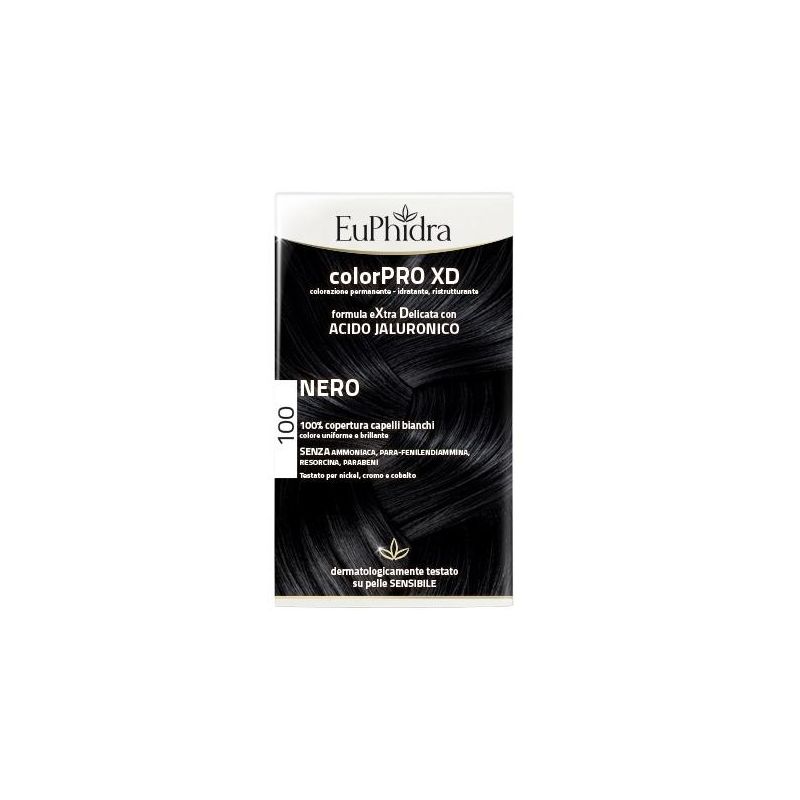 Euphidra Colorpro XD 100 Tinta Intensa per Capelli Nero