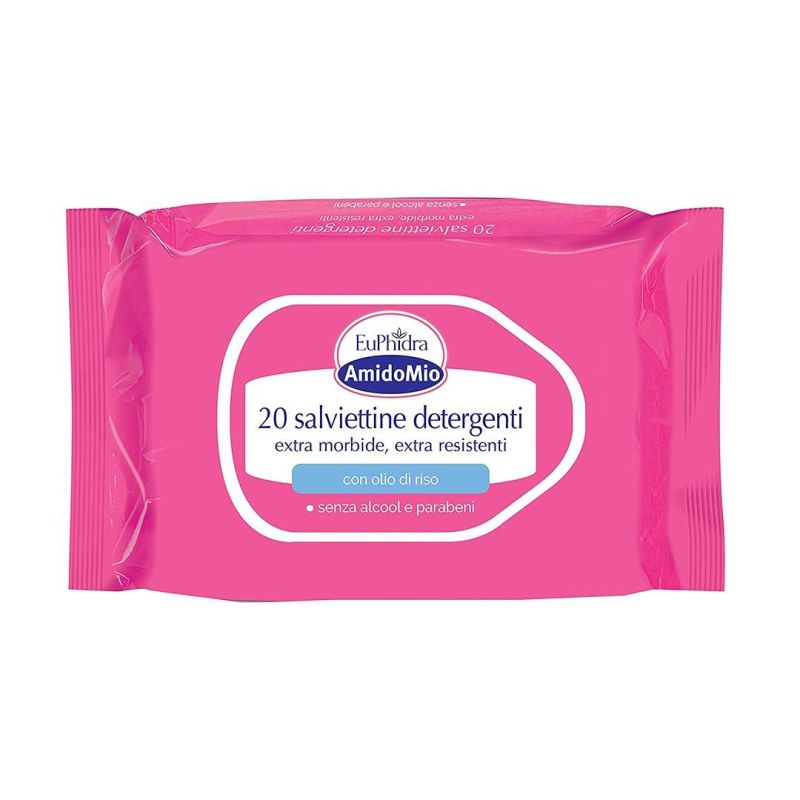 Euphidra Amidomio Salviette Ipoallergeniche, Pacco da 20 Pezzi