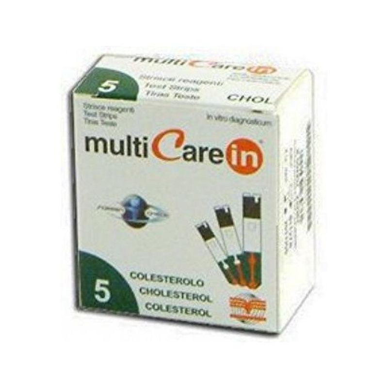 Multicare 5 Strisce per Controllo Colesterolo