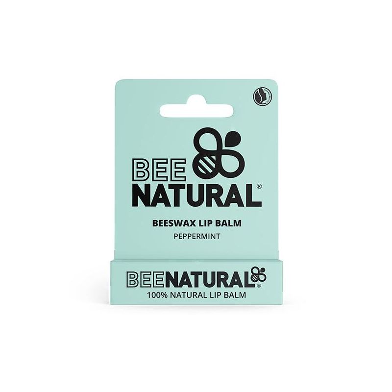 Balsamo Labbra Naturale al Gusto di Menta Piperita - Bee Natural, Stick da 4,2g