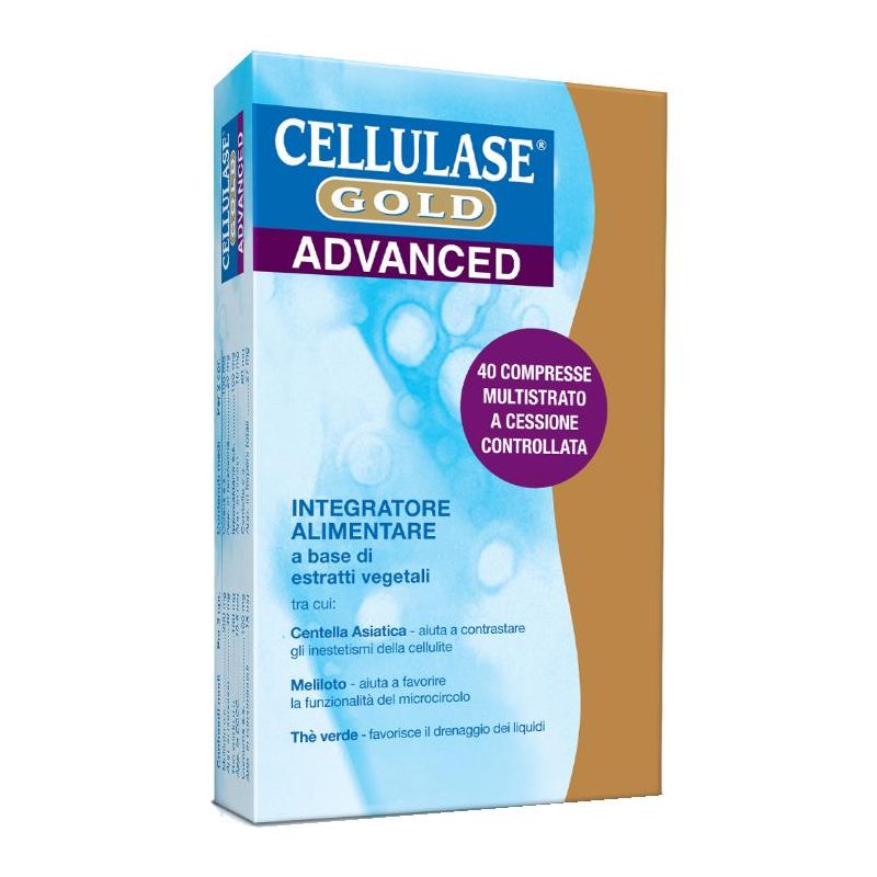 Cellulase Gold Advance - Trattamento Digestivo Avanzato 40 Compresse